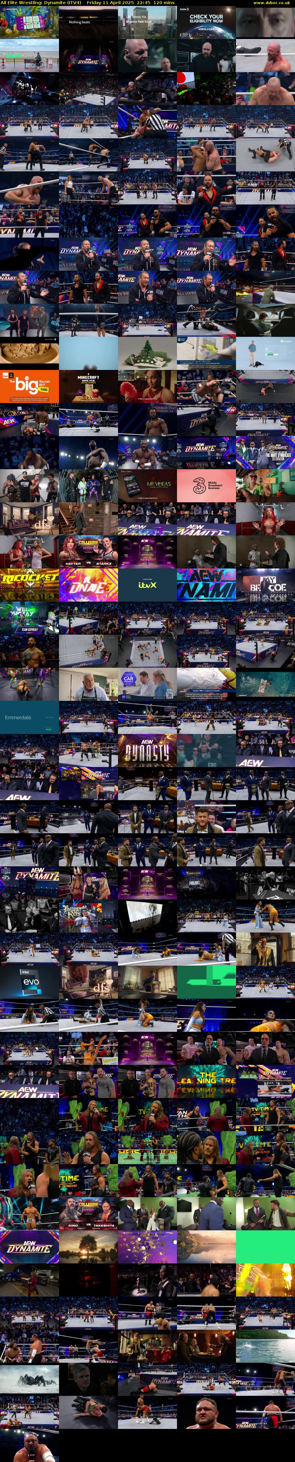All Elite Wrestling: Dynamite (ITV4) Friday 11 April 2025 22:45 - 00:45