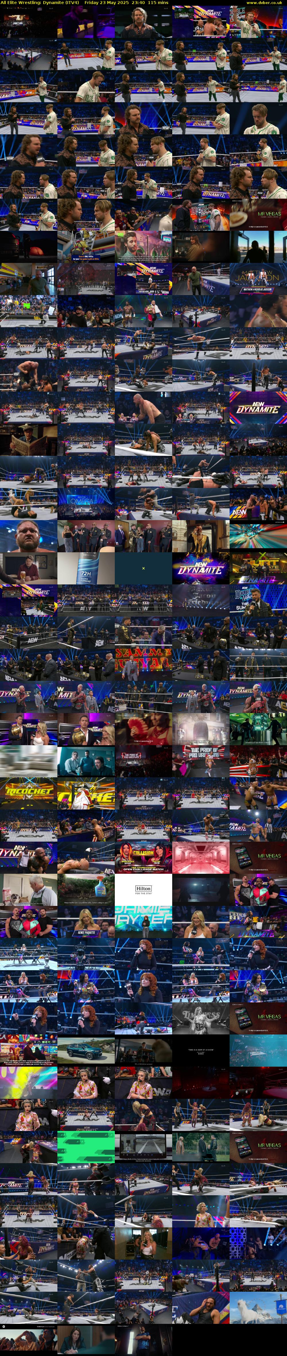 All Elite Wrestling: Dynamite (ITV4) Friday 23 May 2025 23:40 - 01:35