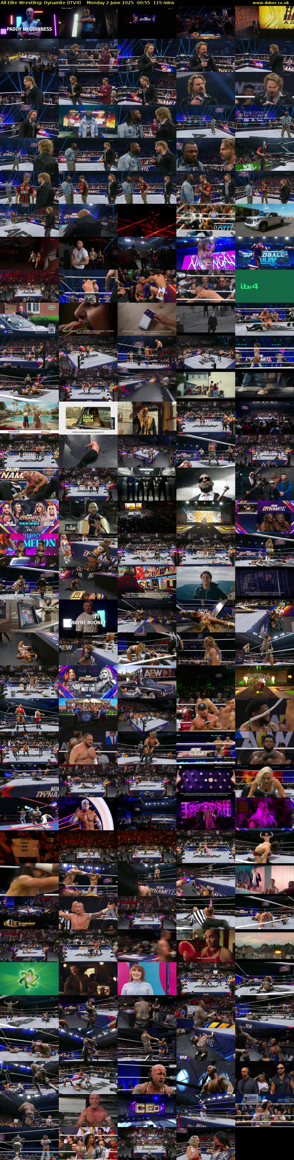 All Elite Wrestling: Dynamite (ITV4) Monday 2 June 2025 00:55 - 02:50