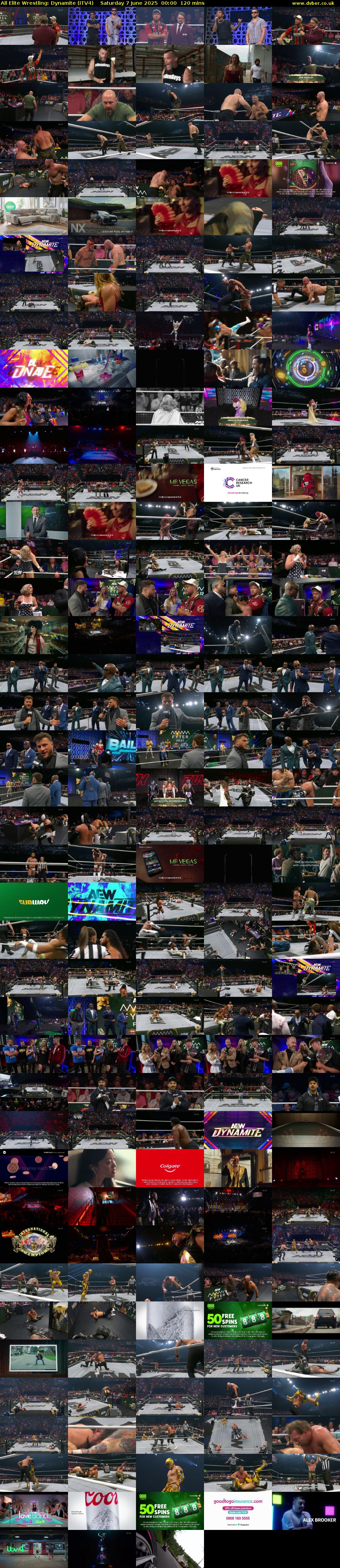All Elite Wrestling: Dynamite (ITV4) Saturday 7 June 2025 00:00 - 02:00