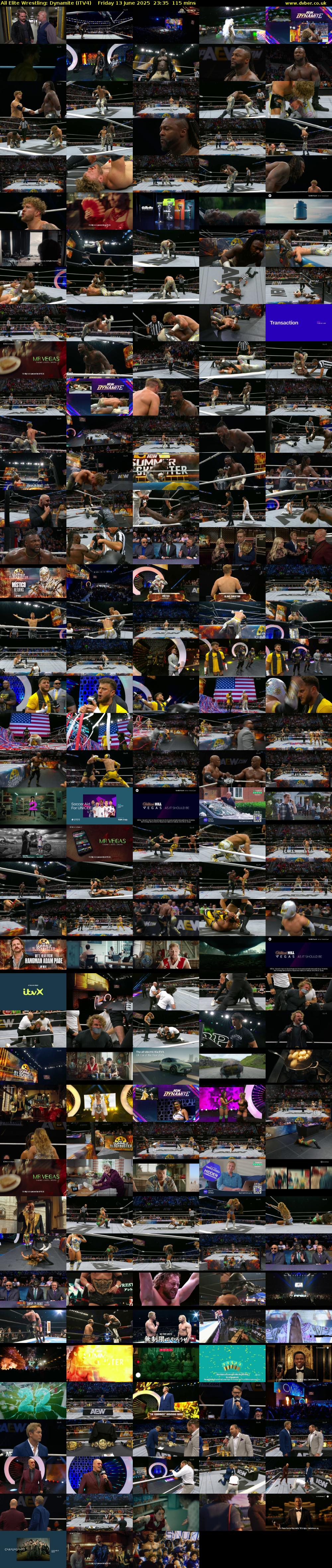 All Elite Wrestling: Dynamite (ITV4) Friday 13 June 2025 23:35 - 01:30
