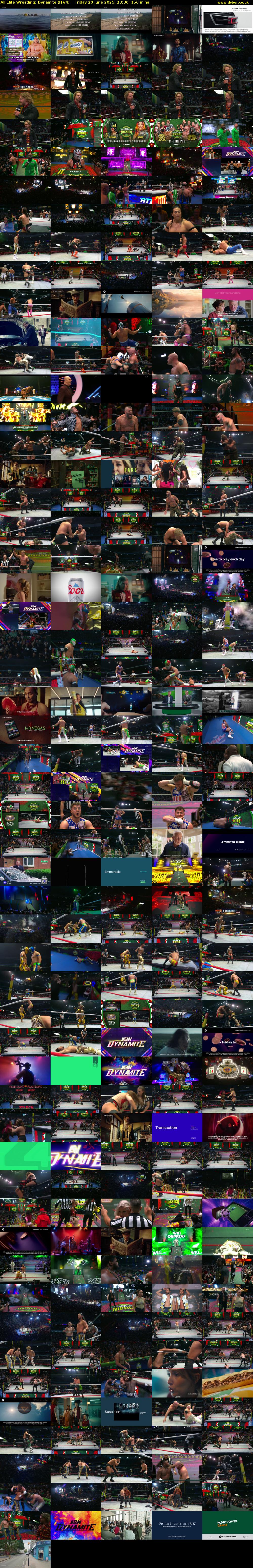 All Elite Wrestling: Dynamite (ITV4) Friday 20 June 2025 23:30 - 02:00