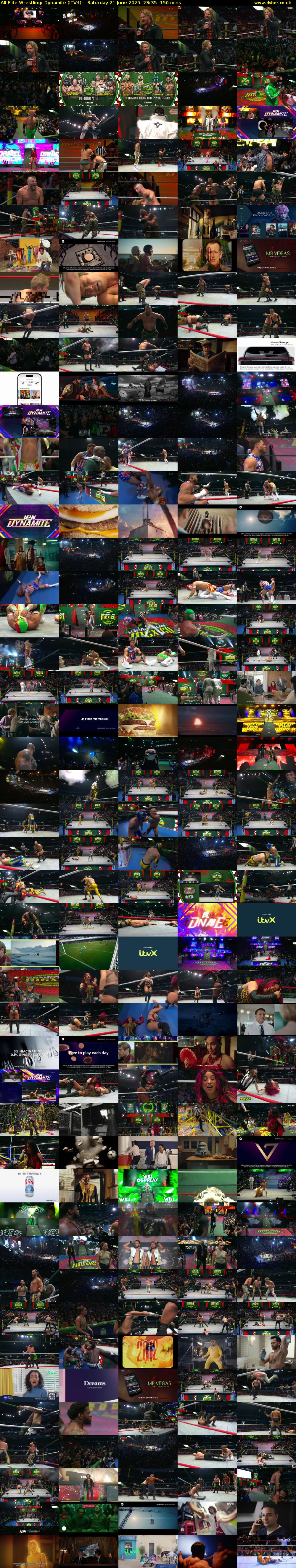 All Elite Wrestling: Dynamite (ITV4) Saturday 21 June 2025 23:35 - 02:05
