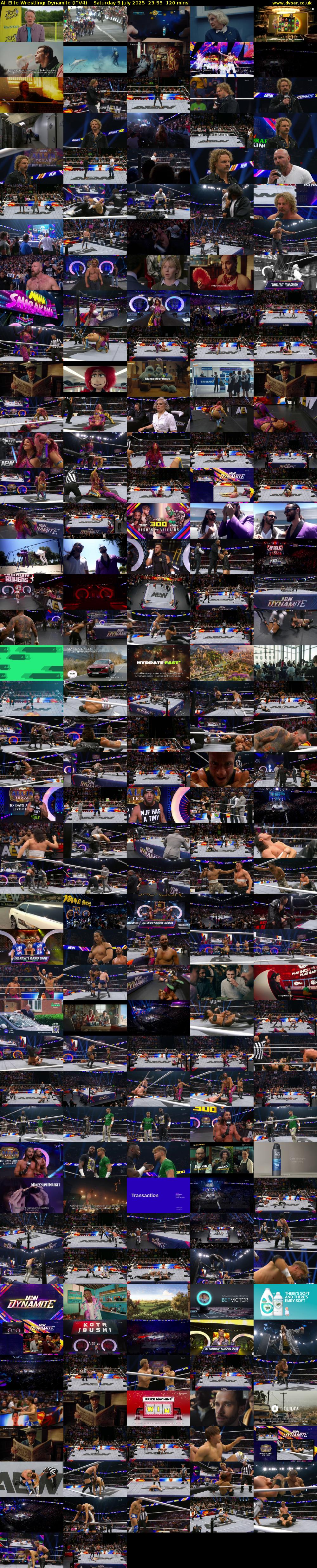 All Elite Wrestling: Dynamite (ITV4) Saturday 5 July 2025 23:55 - 01:55