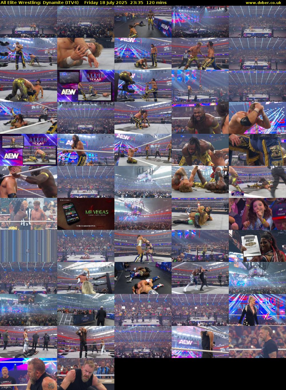 All Elite Wrestling: Dynamite (ITV4) Friday 18 July 2025 23:35 - 01:35