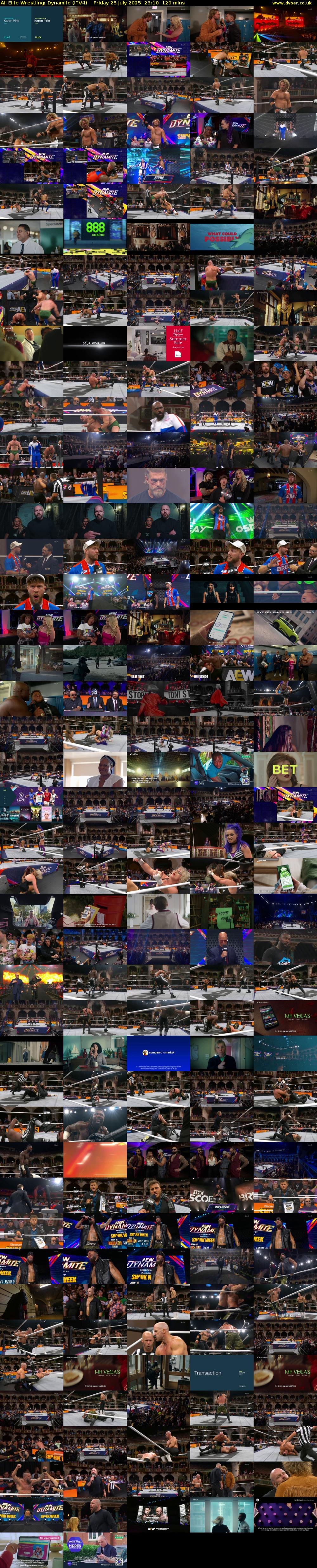 All Elite Wrestling: Dynamite (ITV4) Friday 25 July 2025 23:10 - 01:10