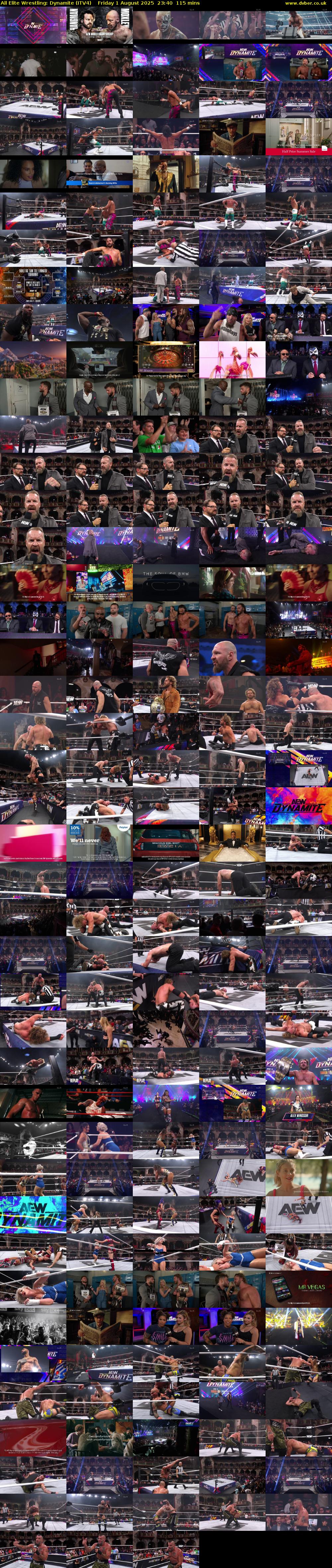 All Elite Wrestling: Dynamite (ITV4) Friday 1 August 2025 23:40 - 01:35