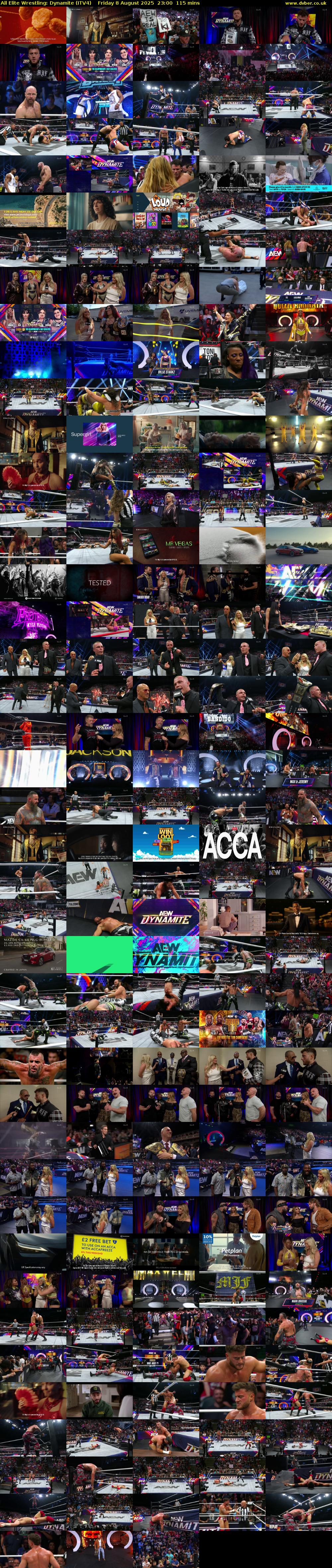 All Elite Wrestling: Dynamite (ITV4) Friday 8 August 2025 23:00 - 00:55