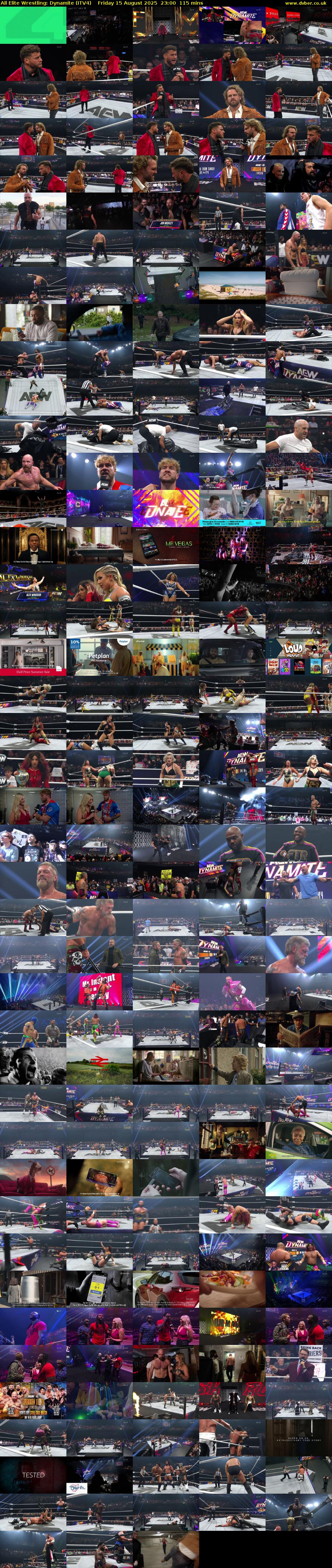 All Elite Wrestling: Dynamite (ITV4) Friday 15 August 2025 23:00 - 00:55
