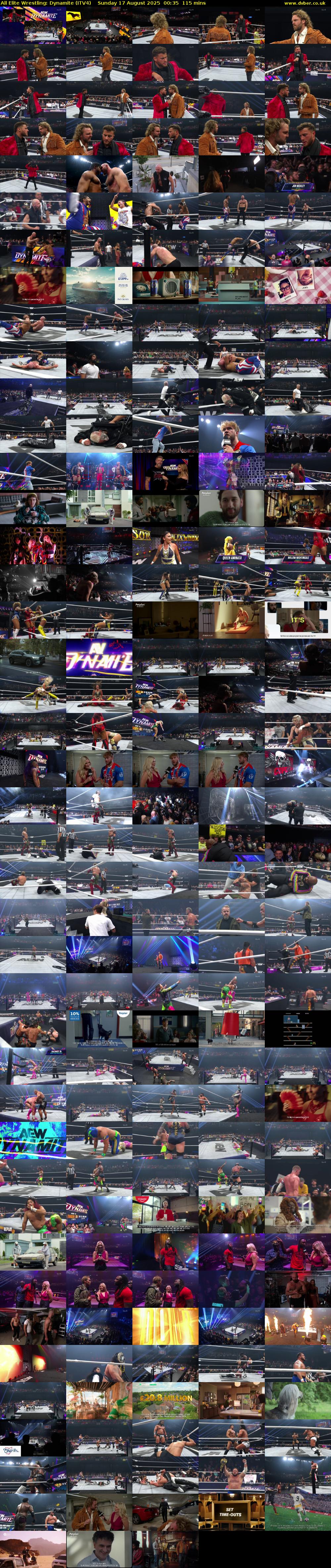 All Elite Wrestling: Dynamite (ITV4) Sunday 17 August 2025 00:35 - 02:30