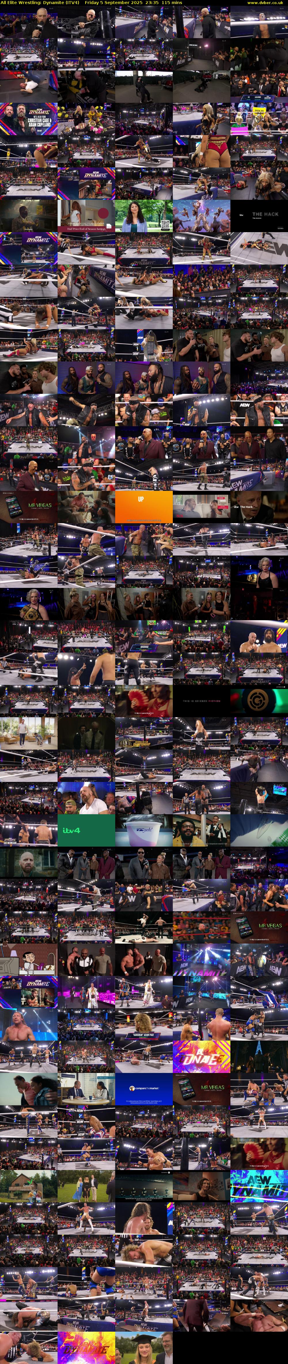 All Elite Wrestling: Dynamite (ITV4) Friday 5 September 2025 23:35 - 01:30