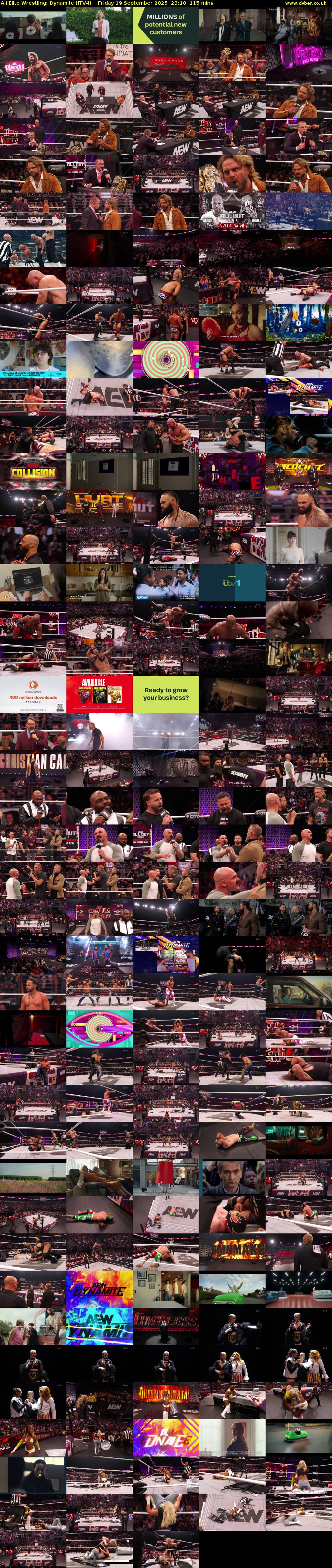 All Elite Wrestling: Dynamite (ITV4) Friday 19 September 2025 23:10 - 01:05