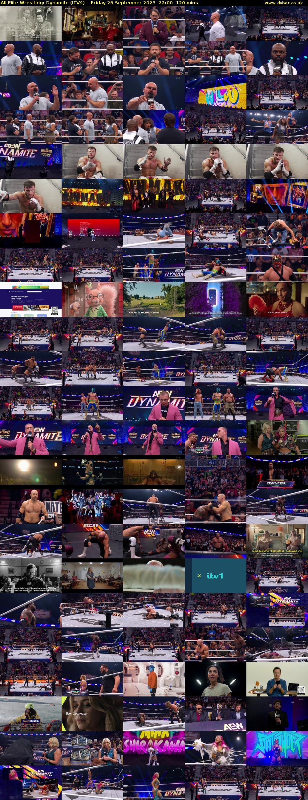 All Elite Wrestling: Dynamite (ITV4) Friday 26 September 2025 22:00 - 00:00