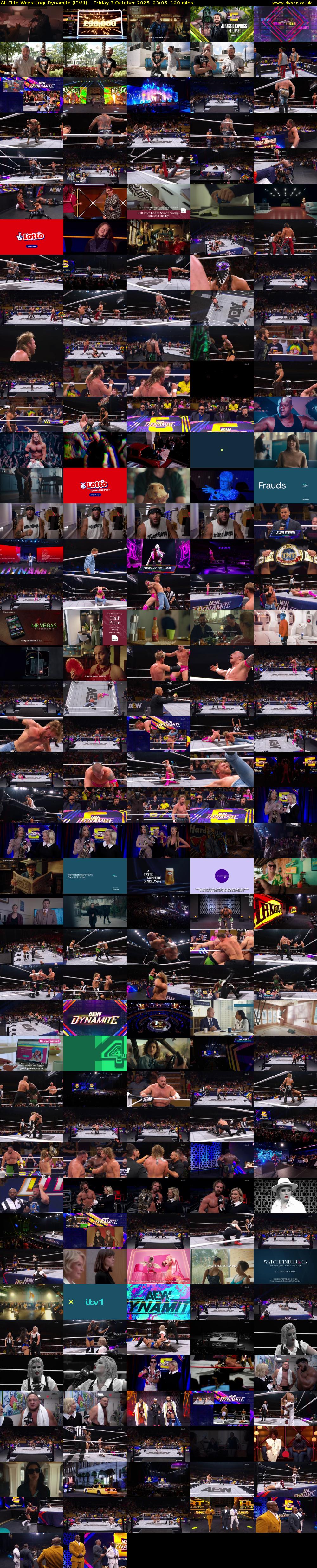 All Elite Wrestling: Dynamite (ITV4) Friday 3 October 2025 23:05 - 01:05
