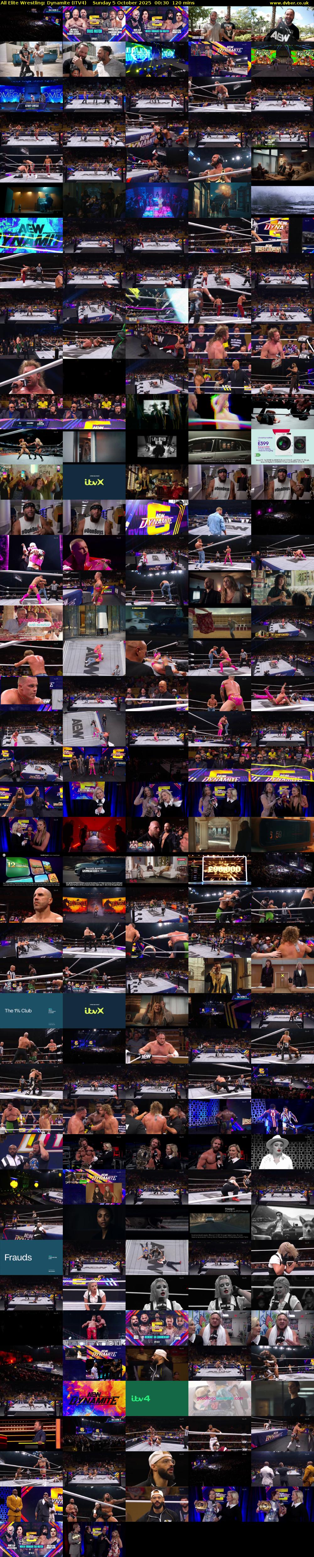 All Elite Wrestling: Dynamite (ITV4) Sunday 5 October 2025 00:30 - 02:30