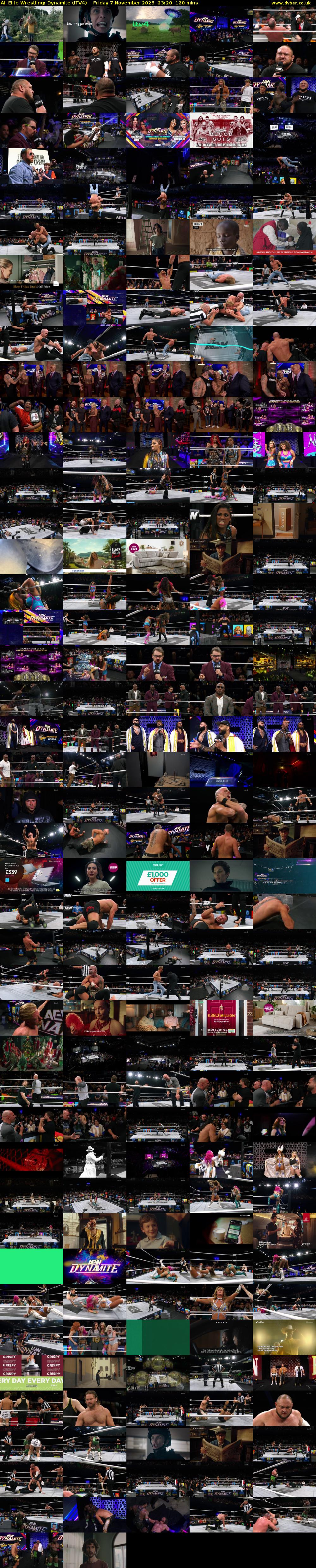 All Elite Wrestling: Dynamite (ITV4) Friday 7 November 2025 23:20 - 01:20
