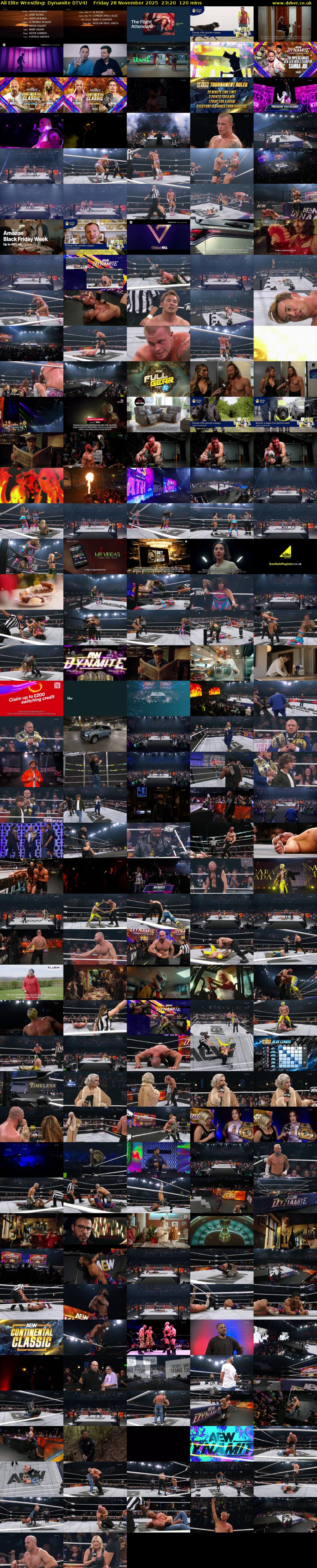 All Elite Wrestling: Dynamite (ITV4) Friday 28 November 2025 23:20 - 01:20