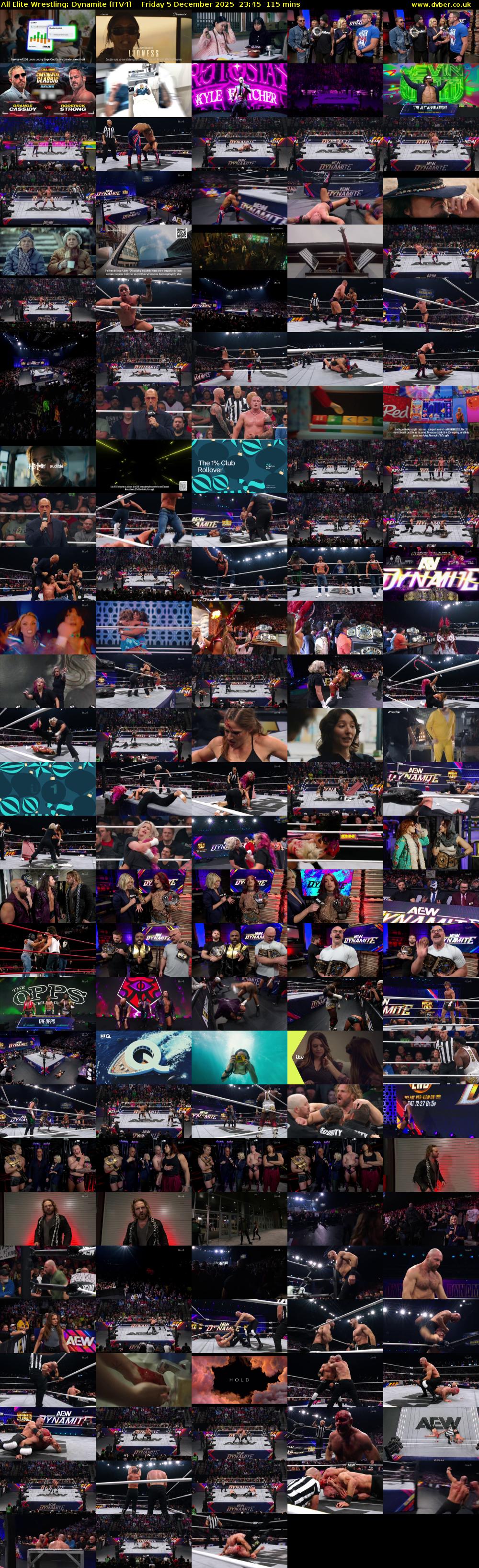 All Elite Wrestling: Dynamite (ITV4) Friday 5 December 2025 23:45 - 01:40