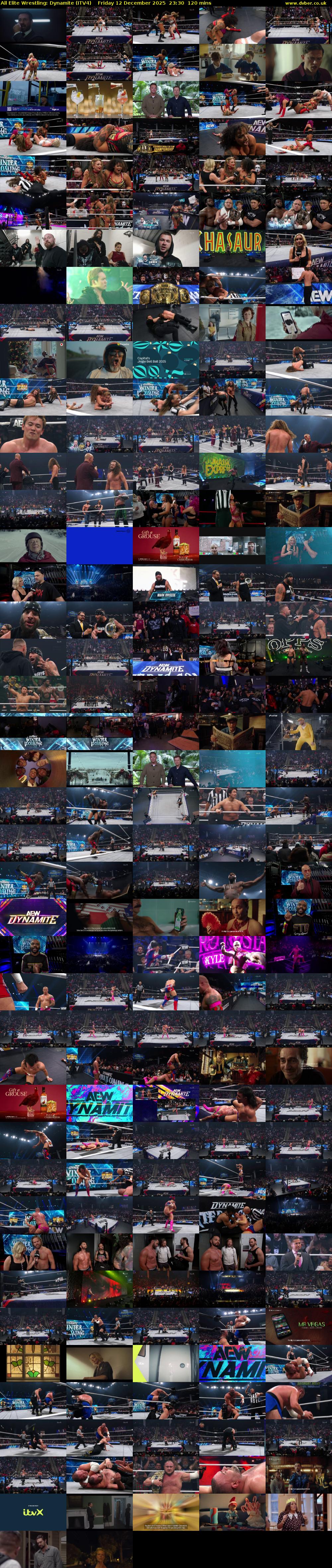 All Elite Wrestling: Dynamite (ITV4) Friday 12 December 2025 23:30 - 01:30