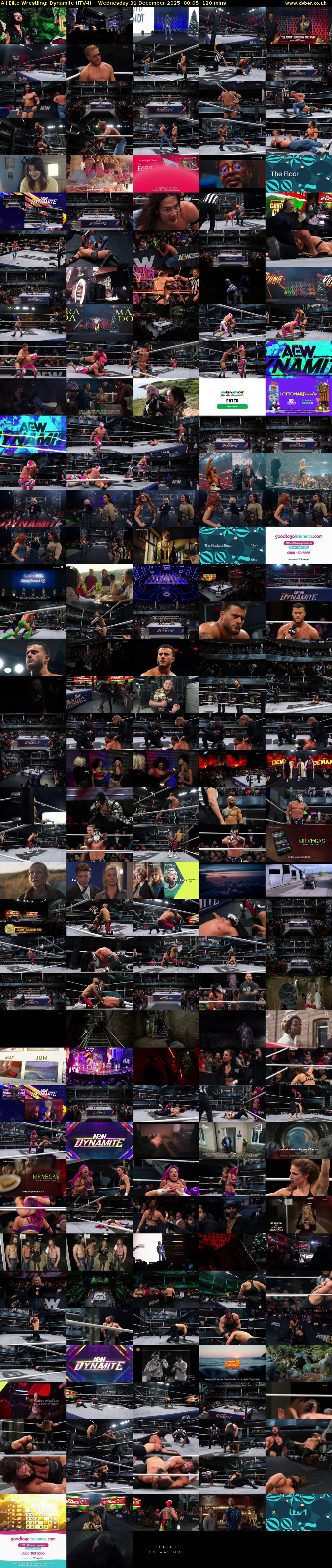 All Elite Wrestling: Dynamite (ITV4) Wednesday 31 December 2025 00:05 - 02:05