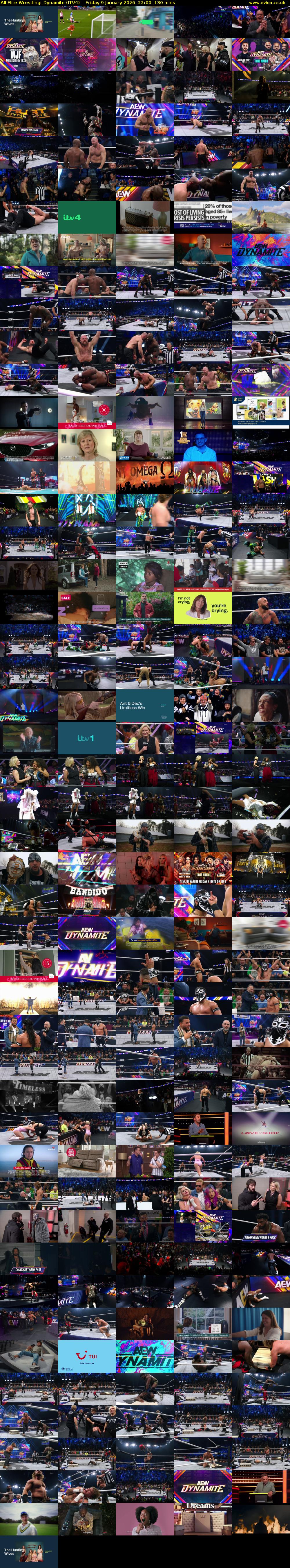 All Elite Wrestling: Dynamite (ITV4) Friday 9 January 2026 22:00 - 00:10