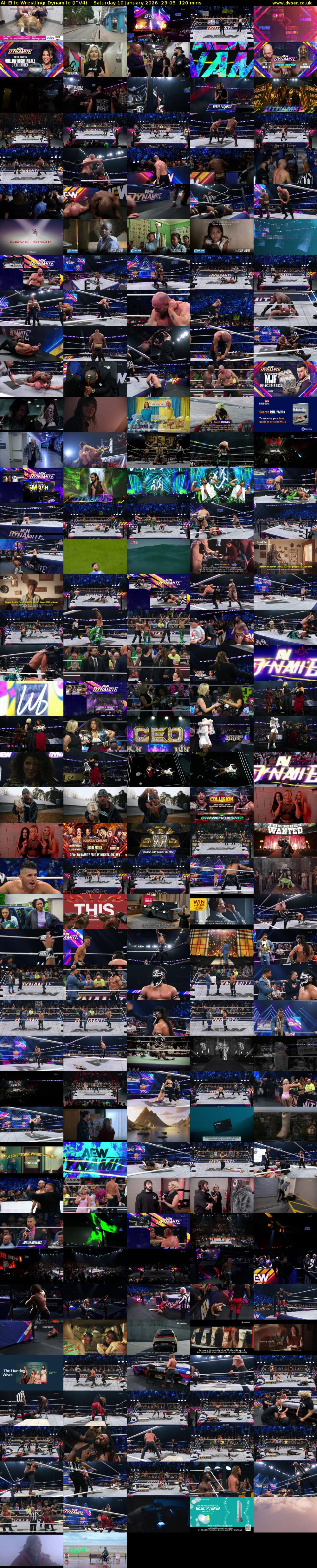 All Elite Wrestling: Dynamite (ITV4) Saturday 10 January 2026 23:05 - 01:05