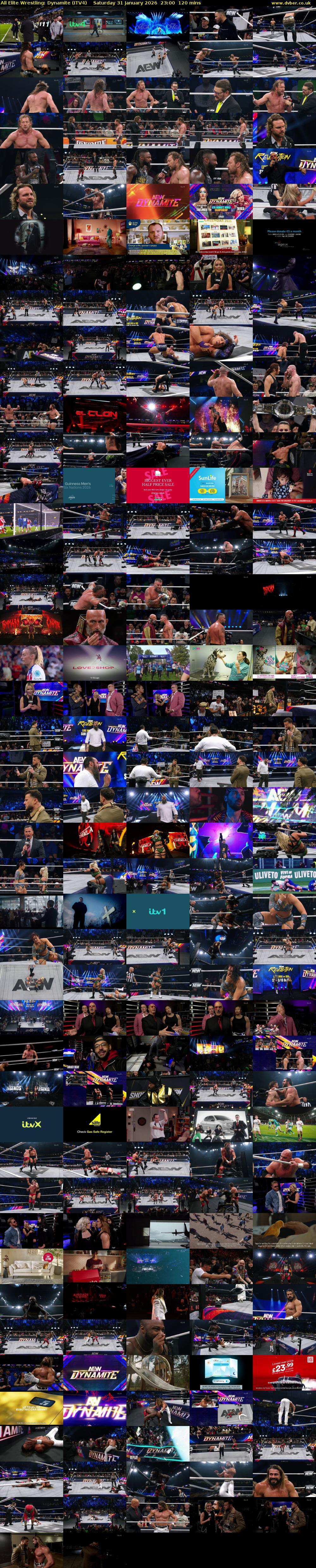 All Elite Wrestling: Dynamite (ITV4) Saturday 31 January 2026 23:00 - 01:00