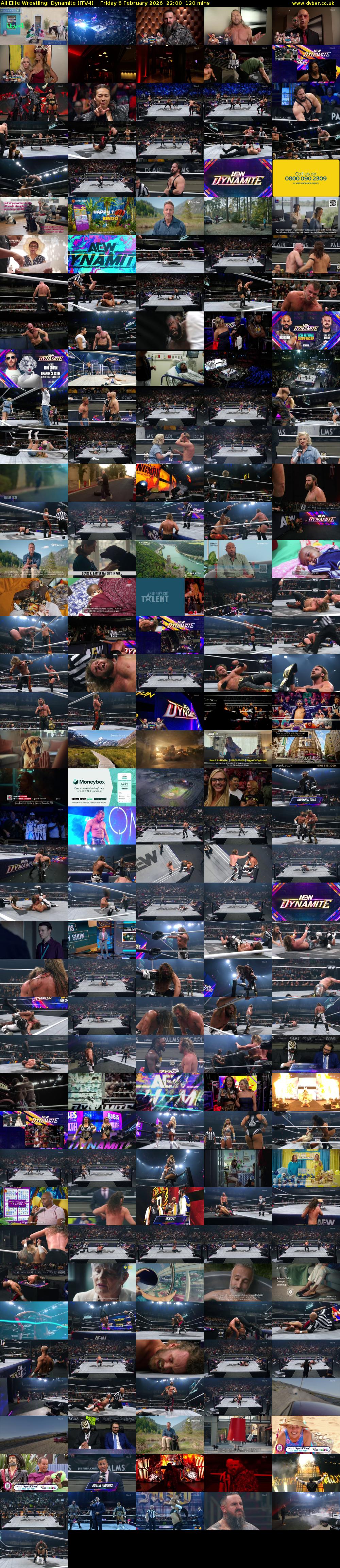All Elite Wrestling: Dynamite (ITV4) Friday 6 February 2026 22:00 - 00:00