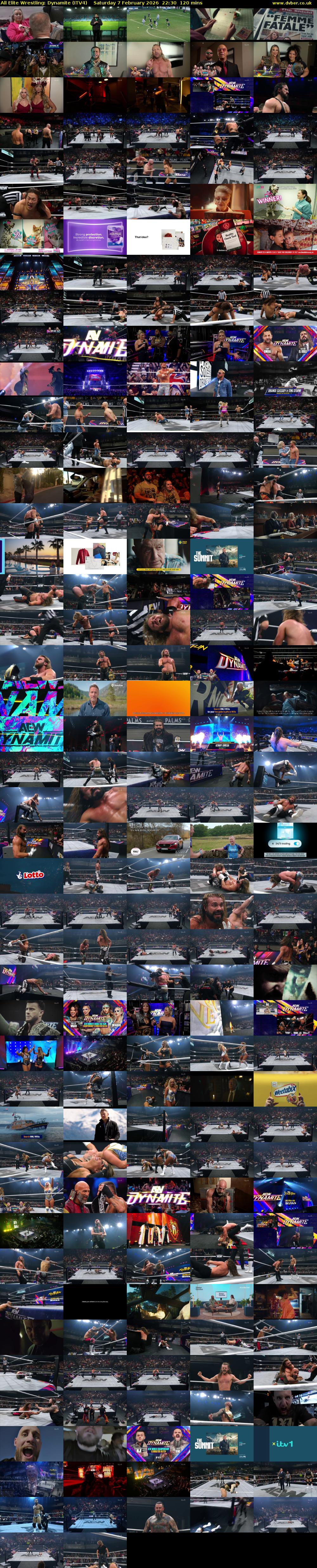 All Elite Wrestling: Dynamite (ITV4) Saturday 7 February 2026 22:30 - 00:30