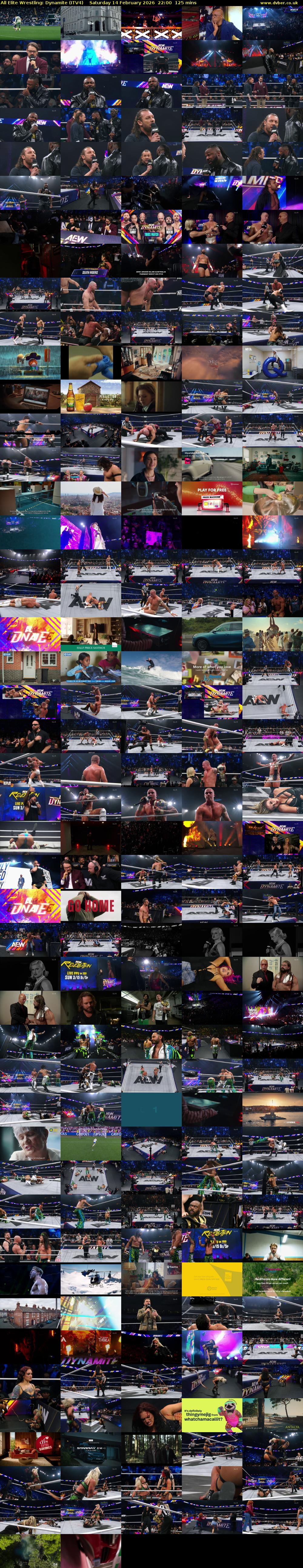 All Elite Wrestling: Dynamite (ITV4) Saturday 14 February 2026 22:00 - 00:05