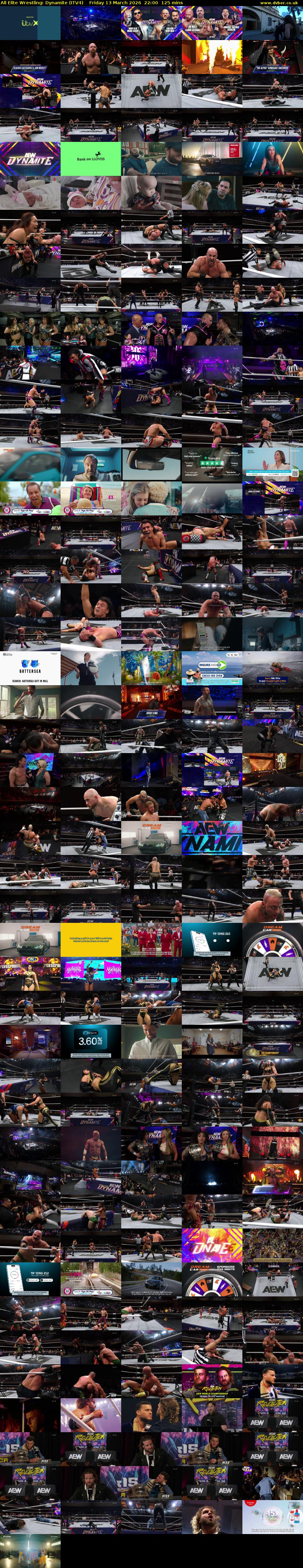 All Elite Wrestling: Dynamite (ITV4) Friday 13 March 2026 22:00 - 00:05