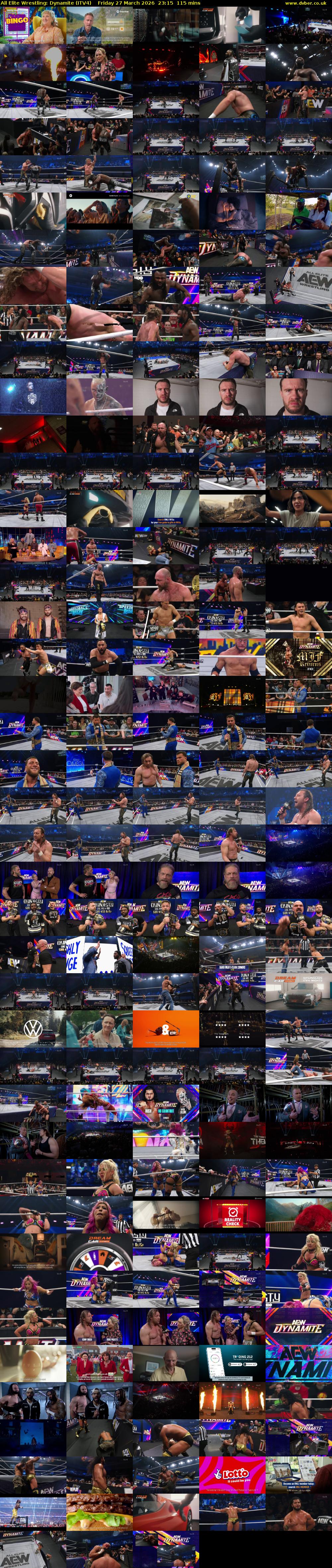 All Elite Wrestling: Dynamite (ITV4) Friday 27 March 2026 23:15 - 01:10