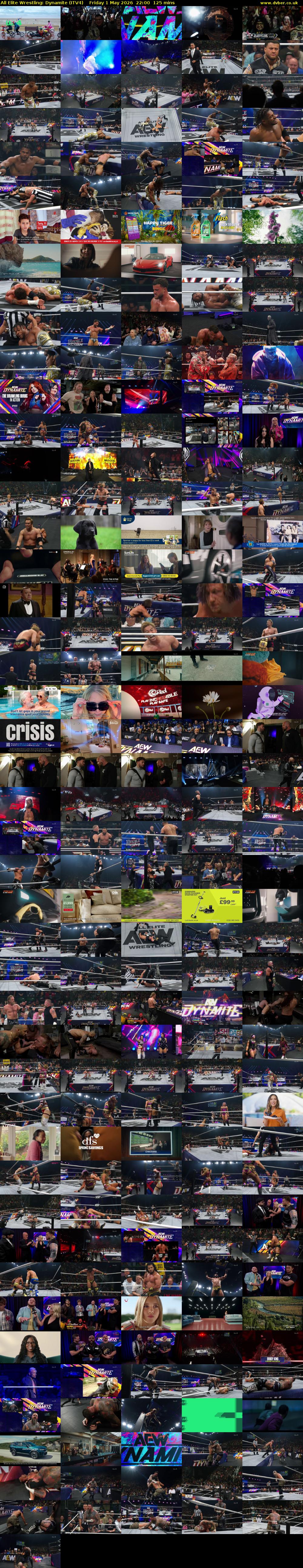 All Elite Wrestling: Dynamite (ITV4) Friday 1 May 2026 22:00 - 00:05