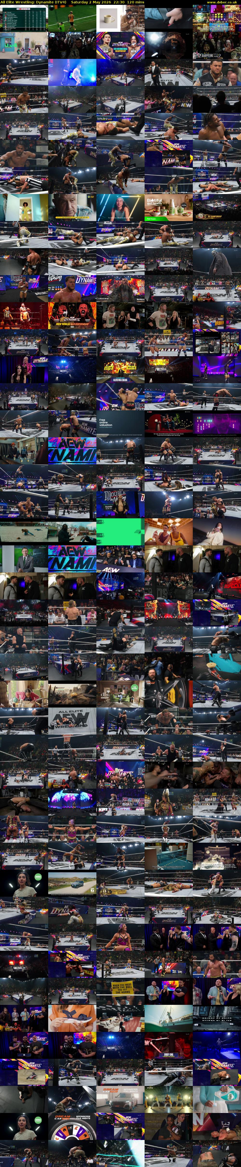 All Elite Wrestling: Dynamite (ITV4) Saturday 2 May 2026 22:30 - 00:30