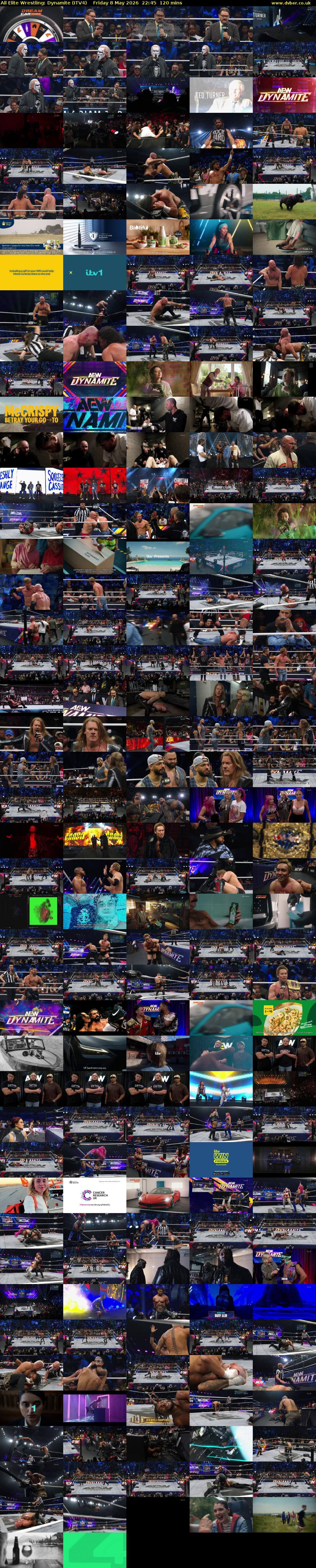 All Elite Wrestling: Dynamite (ITV4) Friday 8 May 2026 22:45 - 00:45