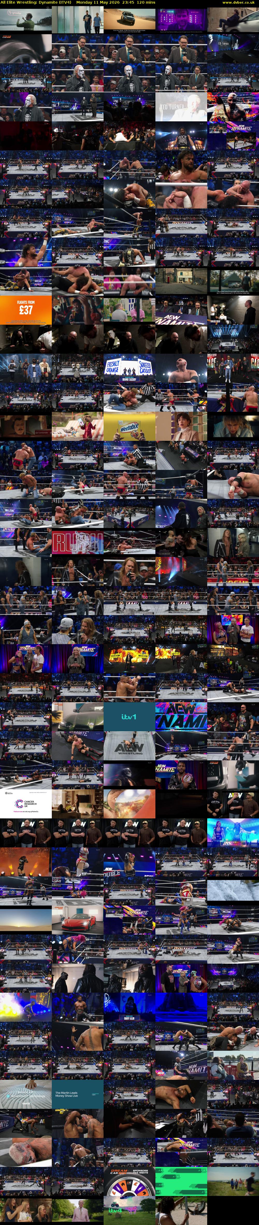All Elite Wrestling: Dynamite (ITV4) Monday 11 May 2026 23:45 - 01:45