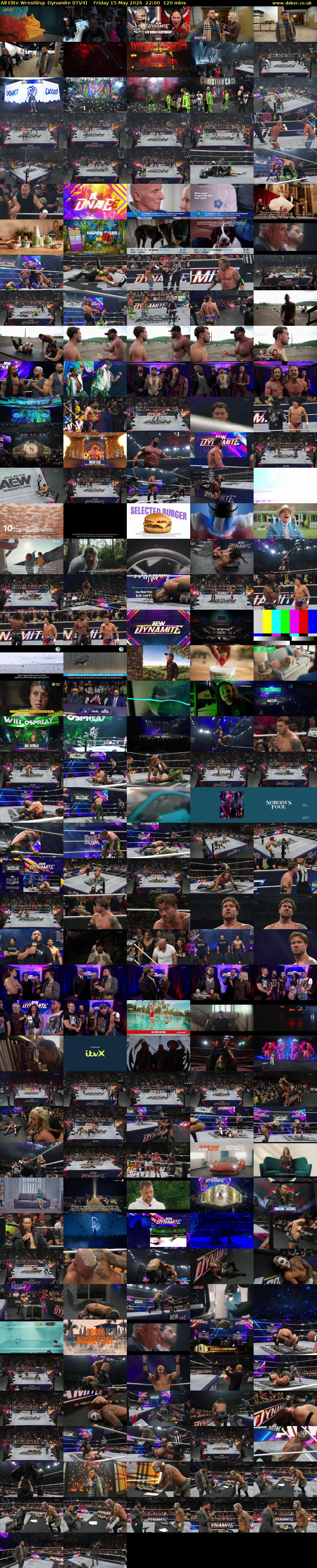 All Elite Wrestling: Dynamite (ITV4) Friday 15 May 2026 22:00 - 00:00