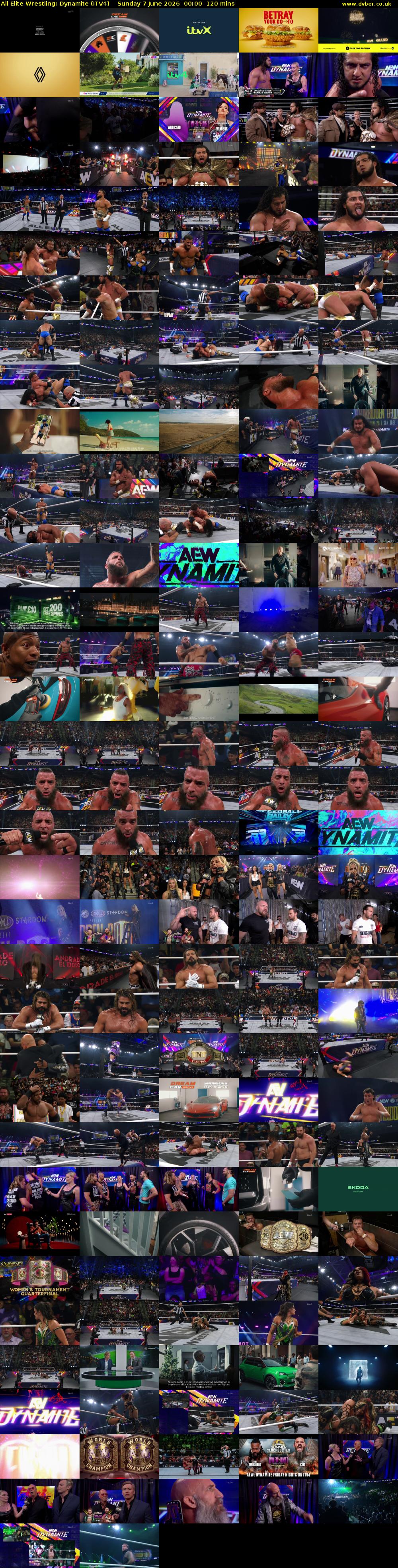 All Elite Wrestling: Dynamite (ITV4) Sunday 7 June 2026 00:00 - 02:00