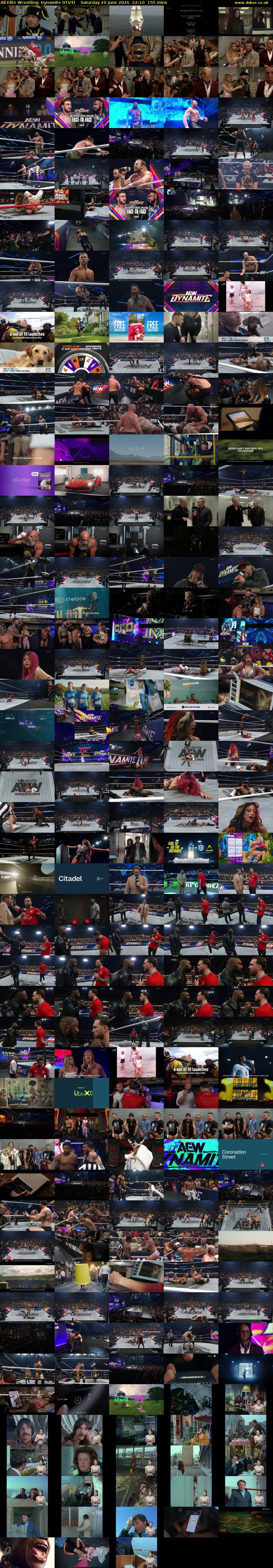 All Elite Wrestling: Dynamite (ITV4) Saturday 20 June 2026 22:10 - 00:45