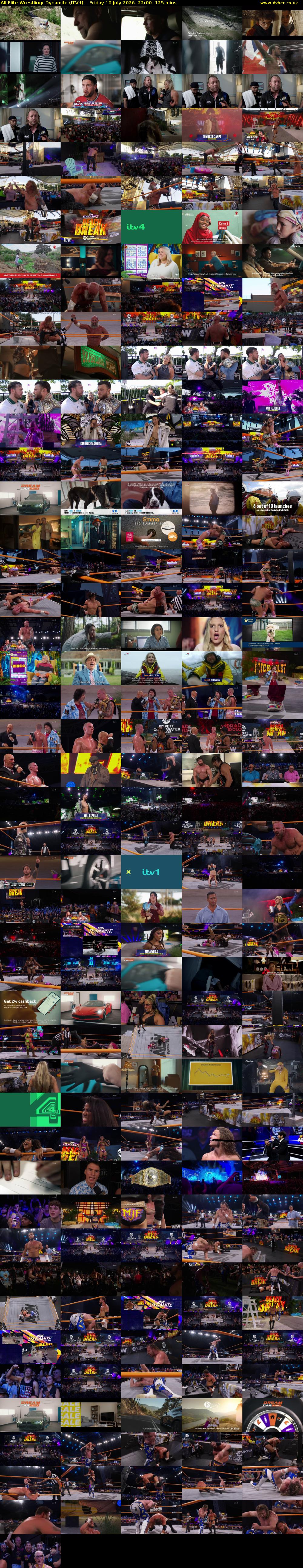 All Elite Wrestling: Dynamite (ITV4) Friday 10 July 2026 22:00 - 00:05