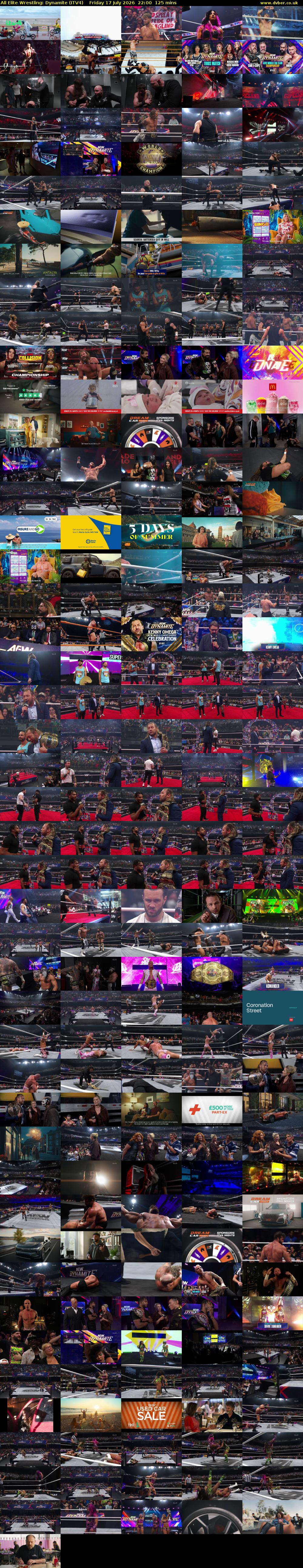 All Elite Wrestling: Dynamite (ITV4) Friday 17 July 2026 22:00 - 00:05