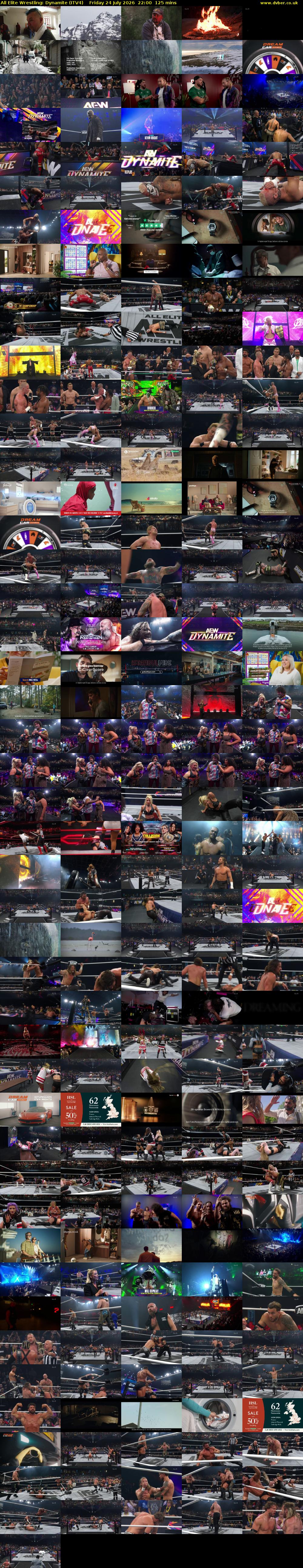 All Elite Wrestling: Dynamite (ITV4) Friday 24 July 2026 22:00 - 00:05