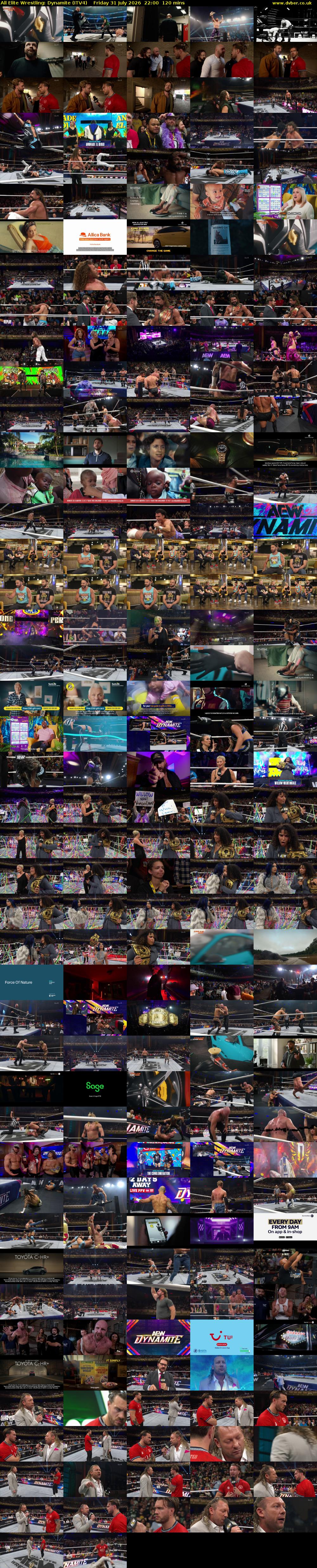 All Elite Wrestling: Dynamite (ITV4) Friday 31 July 2026 22:00 - 00:00