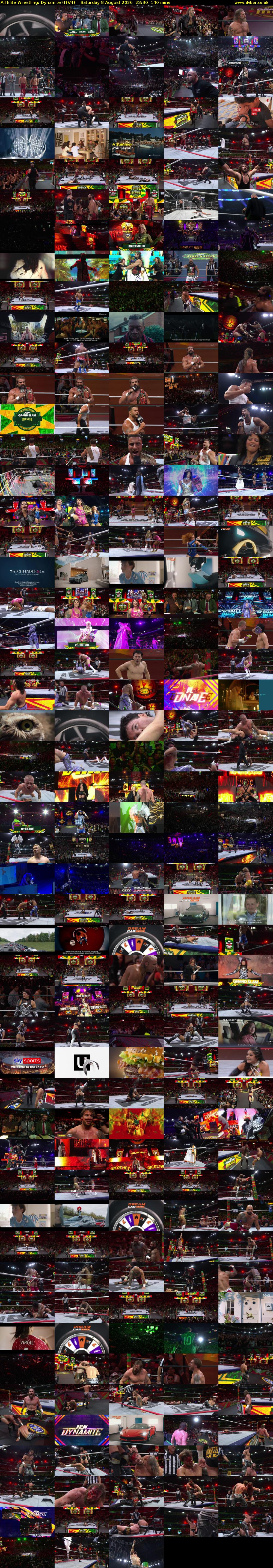 All Elite Wrestling: Dynamite (ITV4) Saturday 8 August 2026 23:30 - 01:50