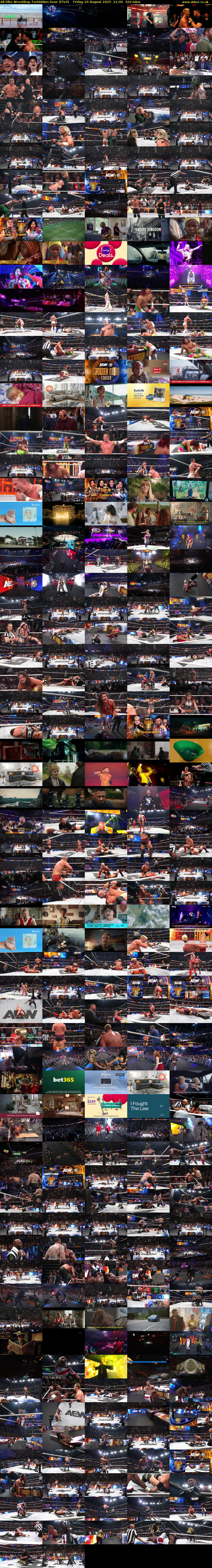 All Elite Wrestling: Forbidden Door (ITV4) Friday 29 August 2025 21:00 - 02:20