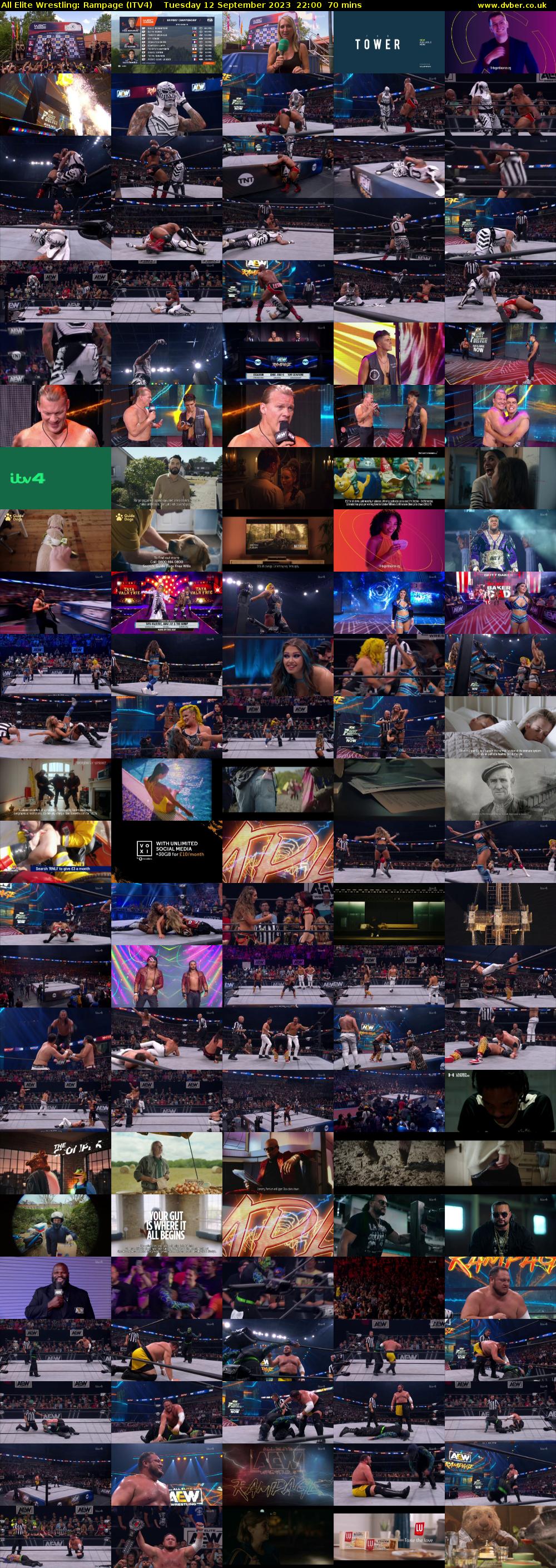 All Elite Wrestling: Rampage (ITV4) Tuesday 12 September 2023 22:00 - 23:10