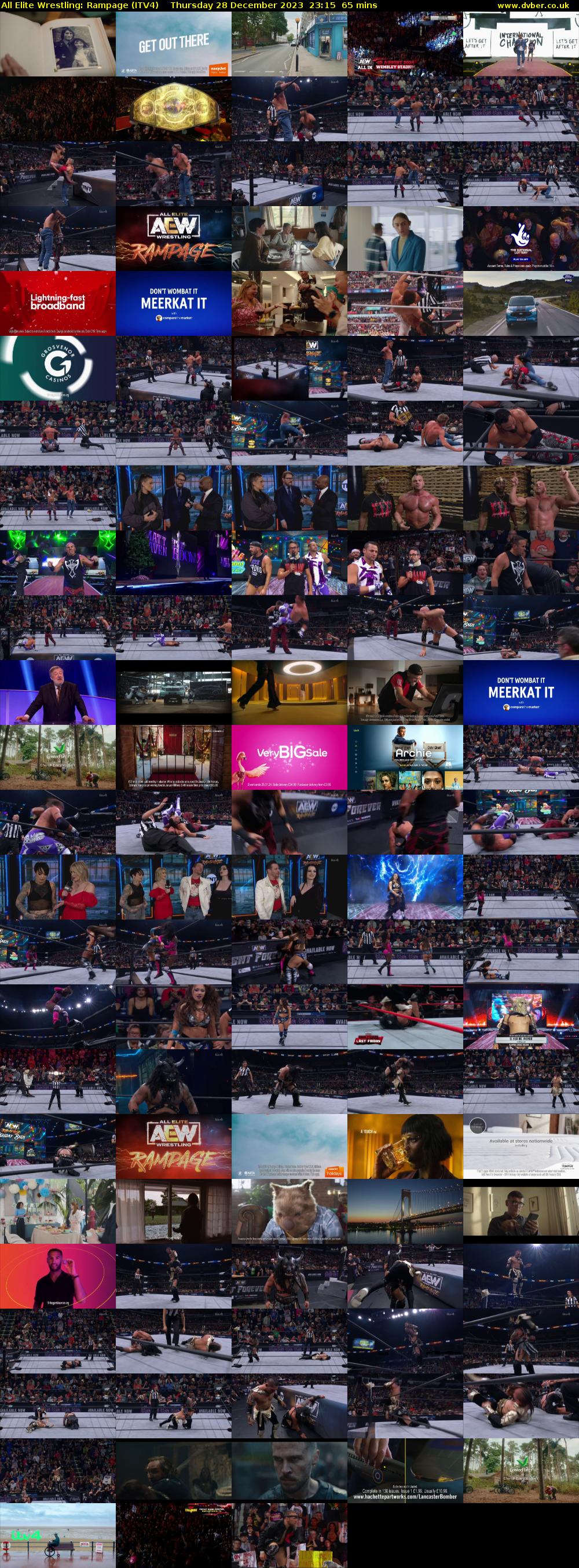 All Elite Wrestling: Rampage (ITV4) Thursday 28 December 2023 23:15 - 00:20