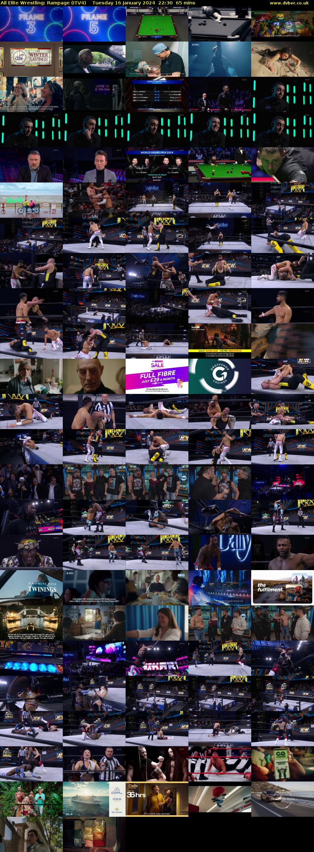 All Elite Wrestling: Rampage (ITV4) Tuesday 16 January 2024 22:30 - 23:35