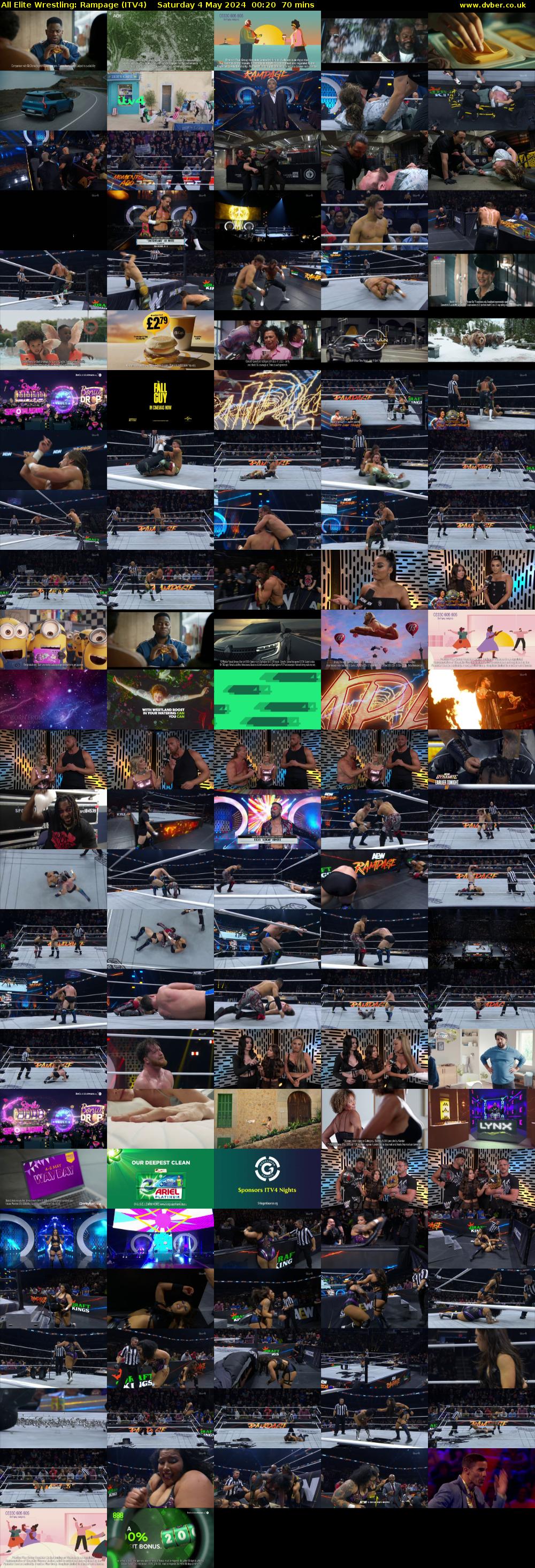 All Elite Wrestling: Rampage (ITV4) Saturday 4 May 2024 00:20 - 01:30