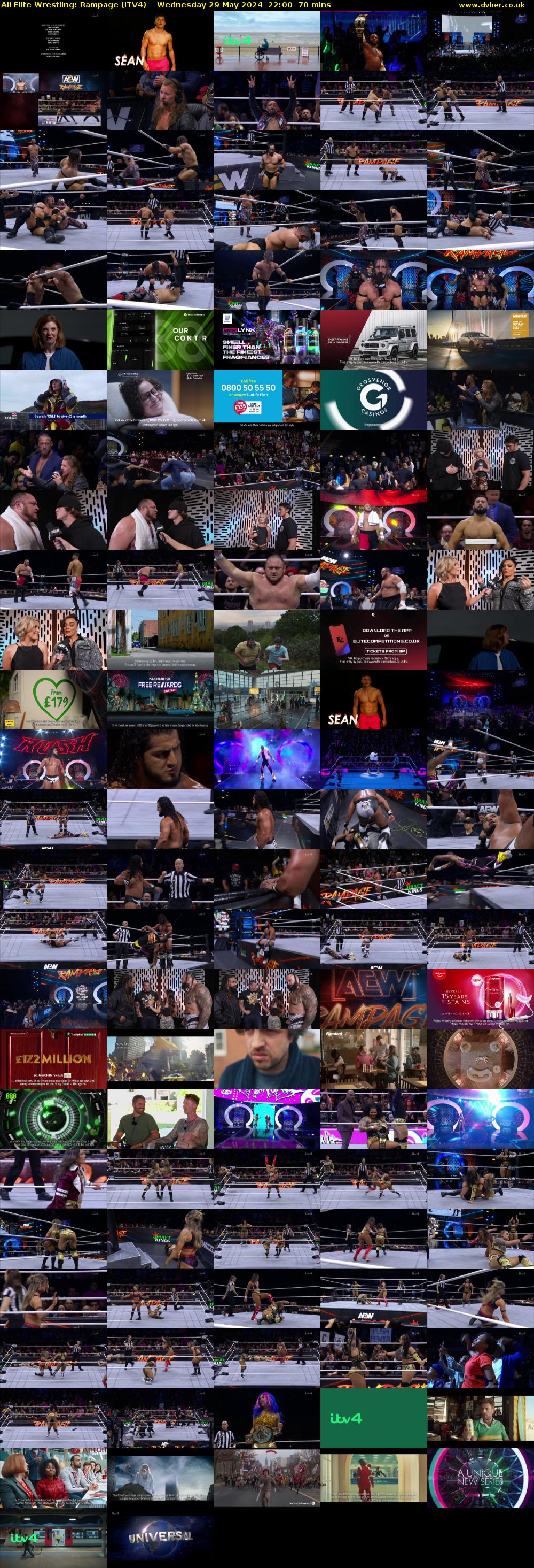 All Elite Wrestling: Rampage (ITV4) Wednesday 29 May 2024 22:00 - 23:10